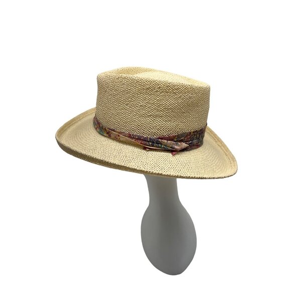HEAD HEAD HEAD  Brim Straw Hat With Patterned Band main image 8